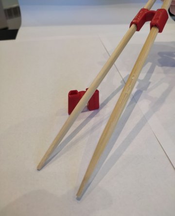 chopstick holder red
