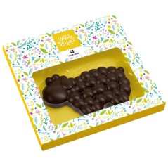 Bubble chocolate lamb 40g with promotional printing on the packaging (white paper boxes) and a choice of several chocolate flavors. Full-color printing ensures a distinctive brand presentation.