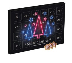 Advent calendar with marzipan stars