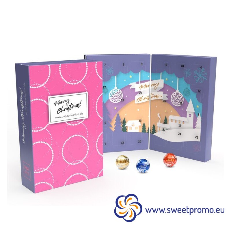 Lindt adventní kalendář BOOK ECO - V balení: 250ks