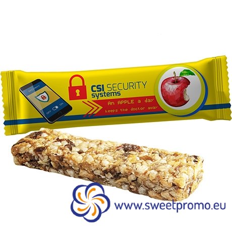 Cereal bar apple 25g - Amount in package: 1000pcs