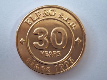 Chocolate gold coins - sample of mintage