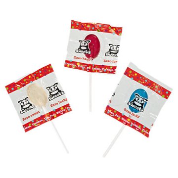 promotional lollypops flat