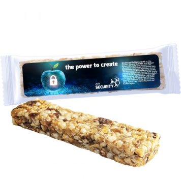 Cereal apple bar with custom print
