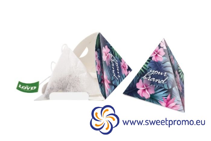 Promotional tea, pyramid - Amount in package: 1000pcs