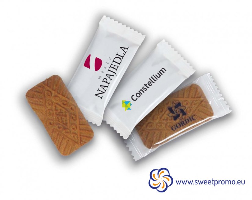 Coffee biscuit CARAMELIZED 6G, Lotus style - 1500pcs