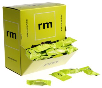 individuální balení v dávkovači reklamních bonbónů mini sáček, flow pack