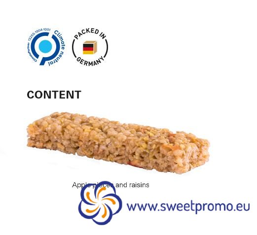 Cereal bar Multigrain Apple 25g - Amount in package: 1000pcs
