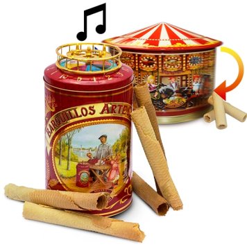 Christmas tubes in a can with custom printing