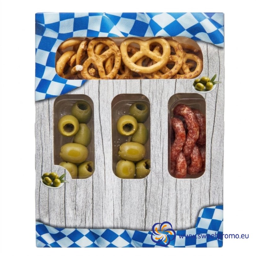 Premium Snack Set with Salami, Olives or Cheese - Amount in package: 50pcs