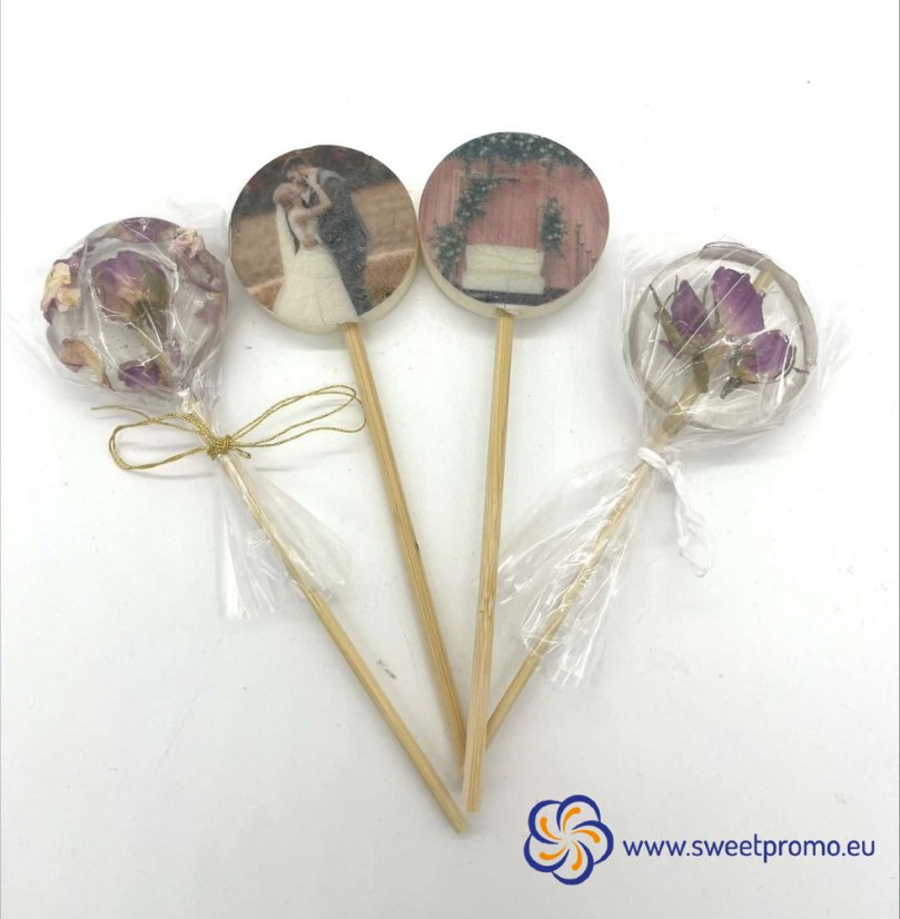 Lollipop with printed logo 20g - Amount in package: 500pcs