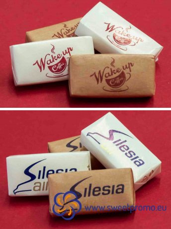 Promotional sugar cube with custom printing