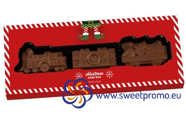 Vánoční čokoládový vlak - Množství v balení: 300ks