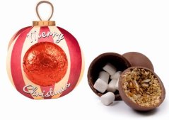 Chocolate balls with filling
