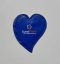 Blue heart-shaped promotional sugar with your own print. Originally packaged sugar for coffee and tea, suitable for hotels, restaurants, corporate events and catering, trade fairs and conferences.