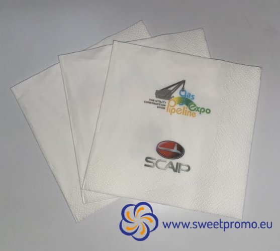 Printed cocktail napkins - Amount in package: 1000pcs
