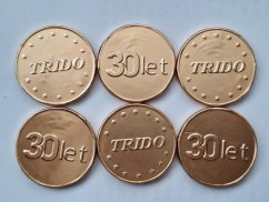 Chocolate coins with a embossing