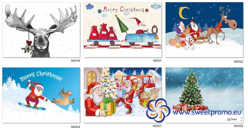 Example of motifs - Classic wall Advent calendar