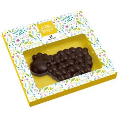 Bubble chocolate lamb 40g with promotional printing on the packaging (white paper boxes) and a choice of several chocolate flavors. Full-color printing ensures a distinctive brand presentation.
