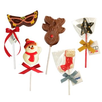 Christmas chocolate lollipops - various Christmas motifs Christmas chocolate lollipops - various Christmas motifs