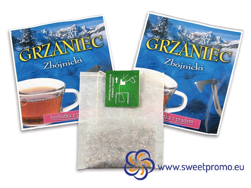 Tea in bag with printing - Amount in package: 2000pcs