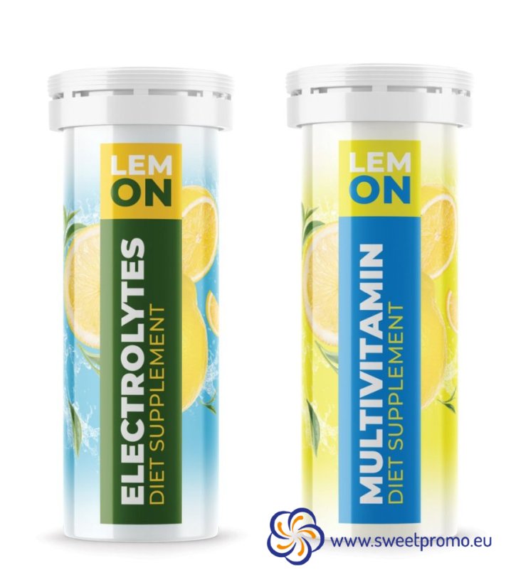 Šumivé tablety Multivitamin & Elektrolyty s reklamním potiskem