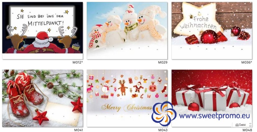 Example of motifs - Classic wall Advent calendar