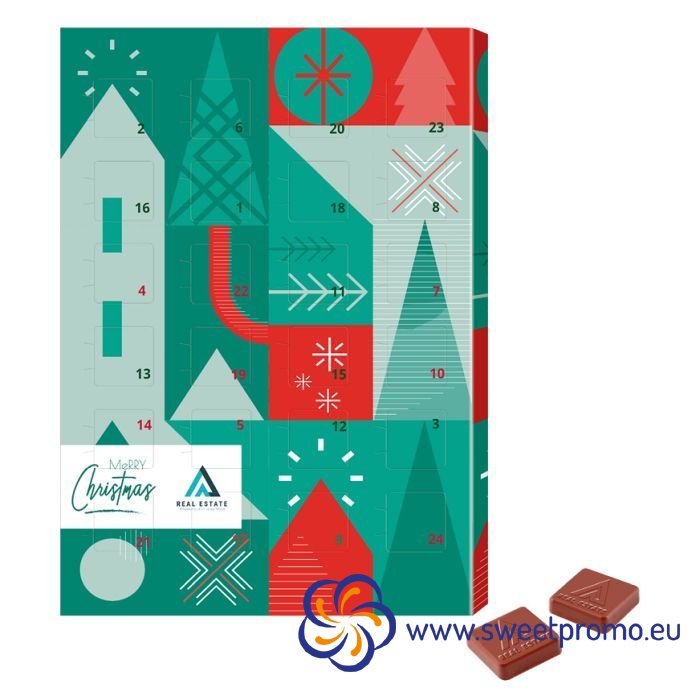 Logo čokoládový adventní kalendář - Množství v balení: 200ks