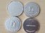 Chocolate coins with a embossing - Size: 41 mm, Amount in package: 150000pcs