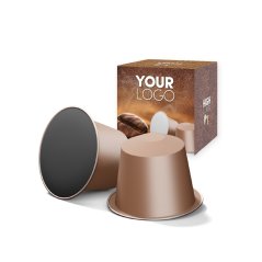 Káva Nespresso, 10 kapslí v reklamním boxu. Reklamní káva Nespresso v kapslích  je ideální jako firemní dárek.