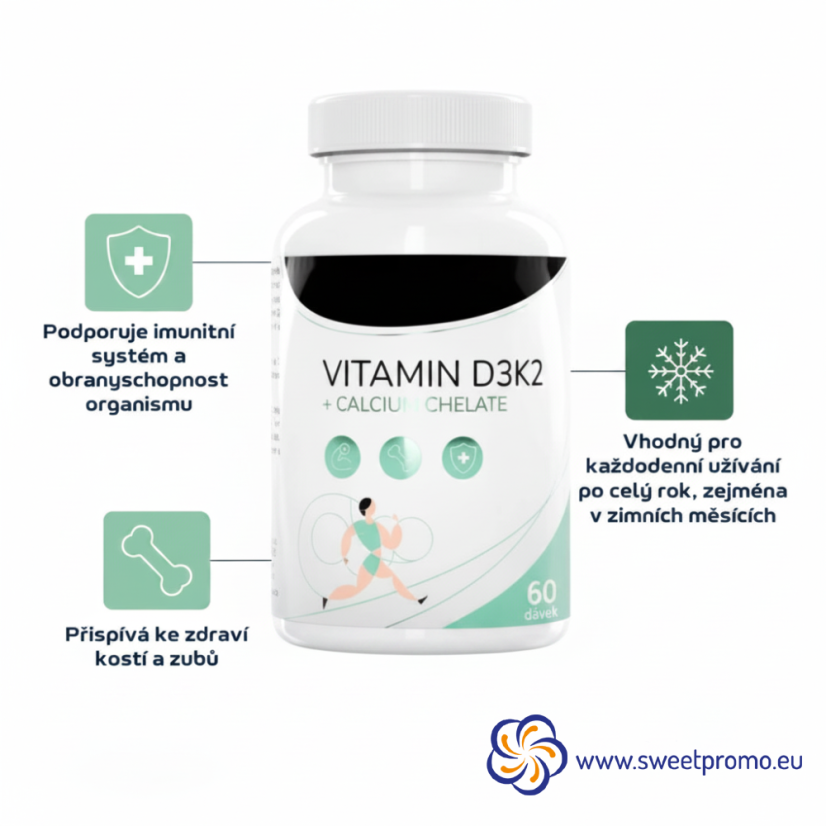 VITAMIN D3K2+ CALCIUM CHELATE 120 tbl
