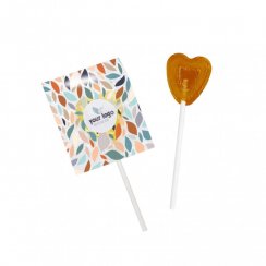 Fruit Lollipop Mini Heart sugar-free - 14000 pcs