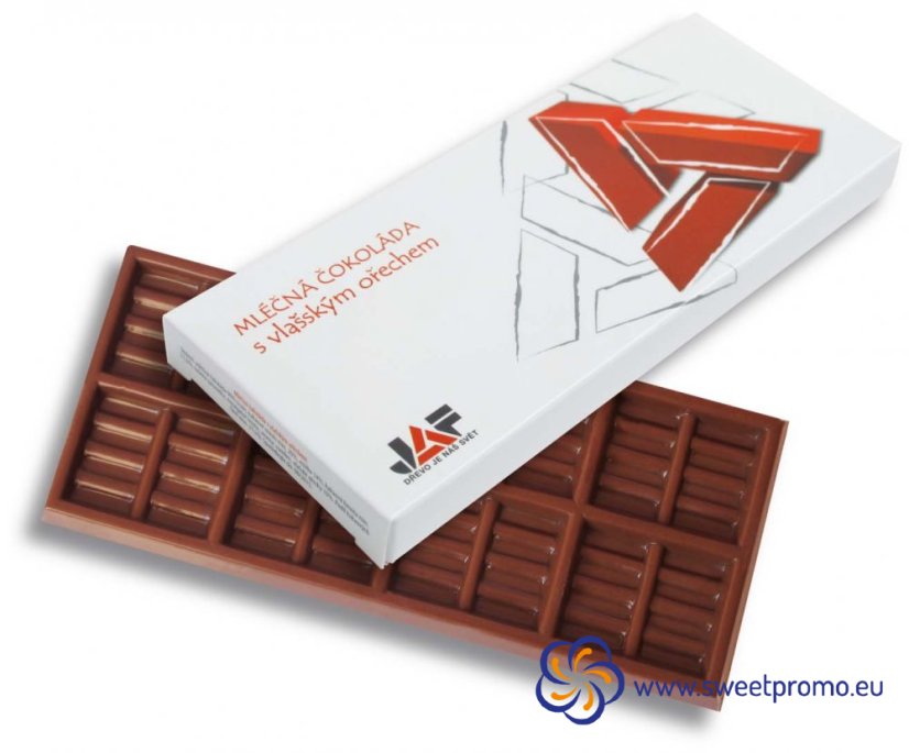 Chocolate 50g in paper box - Amount in package: 500pcs