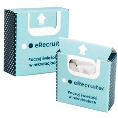 Chewing gum in a box with printing