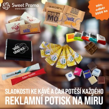 Reklamní sladkosti ke kávě a čaji