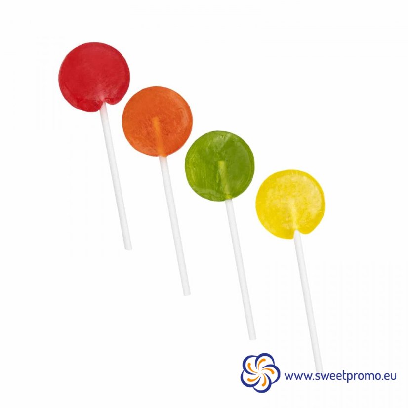 Fruit Lollipop Lolly Flyer Heart - Amount in package: 14000pcs