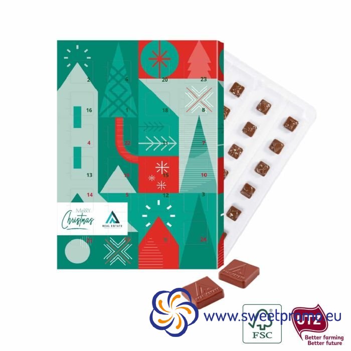 Logo chocolate advent calendars - Amount in package: 200pcs