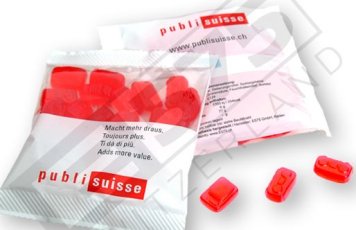 balení želé medvídci pro reklamu