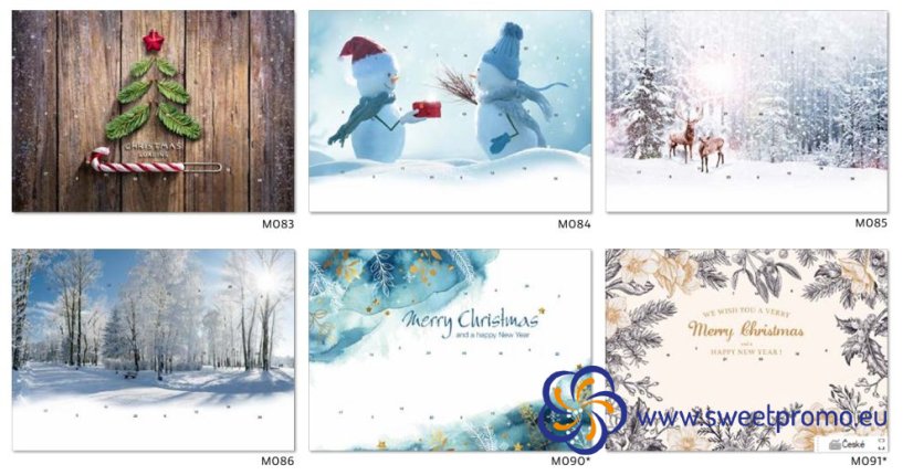 Example of motifs - Classic wall Advent calendar