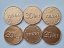 Chocolate coins with a embossing - Size: 41 mm, Amount in package: 150000pcs