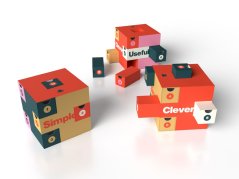 Calendar gift box with custom printing - 13 drawers without filling - Variant B. Custom filling and custom full-color printing. Advertising calendar ready for custom printing and product filling - ideal for corporate gifts and marketing campaigns.