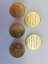 Chocolate coins with a embossing - Size: 41 mm, Amount in package: 45000pcs