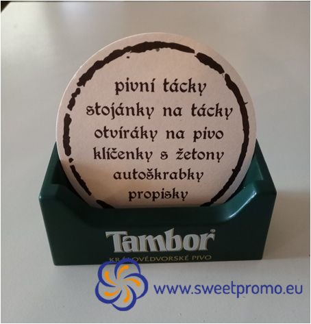 Pivní podtácky s vlastním potiskem 1/0 - V balení: 5000ks