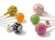 Round fruit lollipops 12.5g with custom printing, suitable as a promotional gift for children.