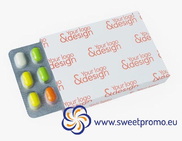 Pastilles in a box of 18 pcs - Amount in package: 1000pcs