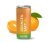 Orange juice in a can with custom printing