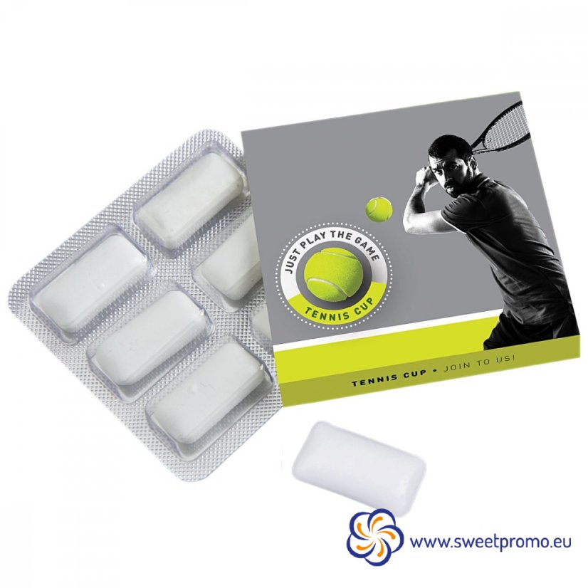 Chewing gum in blister 6 pcs - Amount in package: 1000pcs