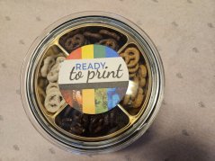 Chocolate-Covered Pretzel Mix 140 g with custom printing