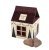 Christmas gingerbread - glazed hearts in a house with custom printing