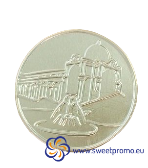 Chocolate coins with a mintage of - Size: 34 mm, Amount in package: 2500pcs